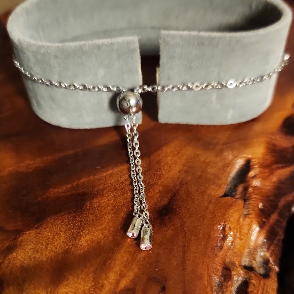Swarovski Orbita Reversible Silver Bracelet With Pastel Colored Crystals EUC - Picture 8 of 13